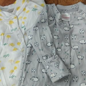 Hanna Andersson 3-6 month snap-up footed pajamas